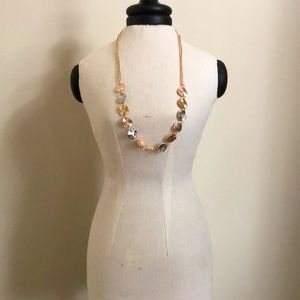 Gold and silver necklace